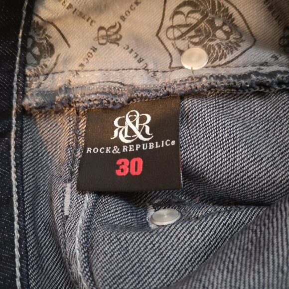 Rock & Republic Los Angeles Siella Ladies Dark Wash Jeans - Picture 3 of 11